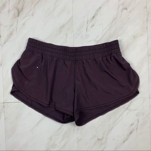Lululemon Size 8 Purple Running Shorts Stained
